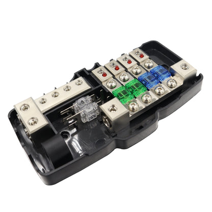 CP-0721 Orvac 0-4 GA 4 Circuit HD Fuse Power Distribution Block Ground Buss with LED Indicator, CP-0721