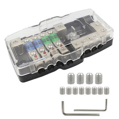 CP-0721 Orvac 0-4 GA 4 Circuit HD Fuse Power Distribution Block Ground Buss with LED Indicator, CP-0721