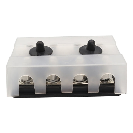 RV Modified Yacht Double-row 4-way Busbar with Dust Cover, CP-3156 M8, CP-3157 M10