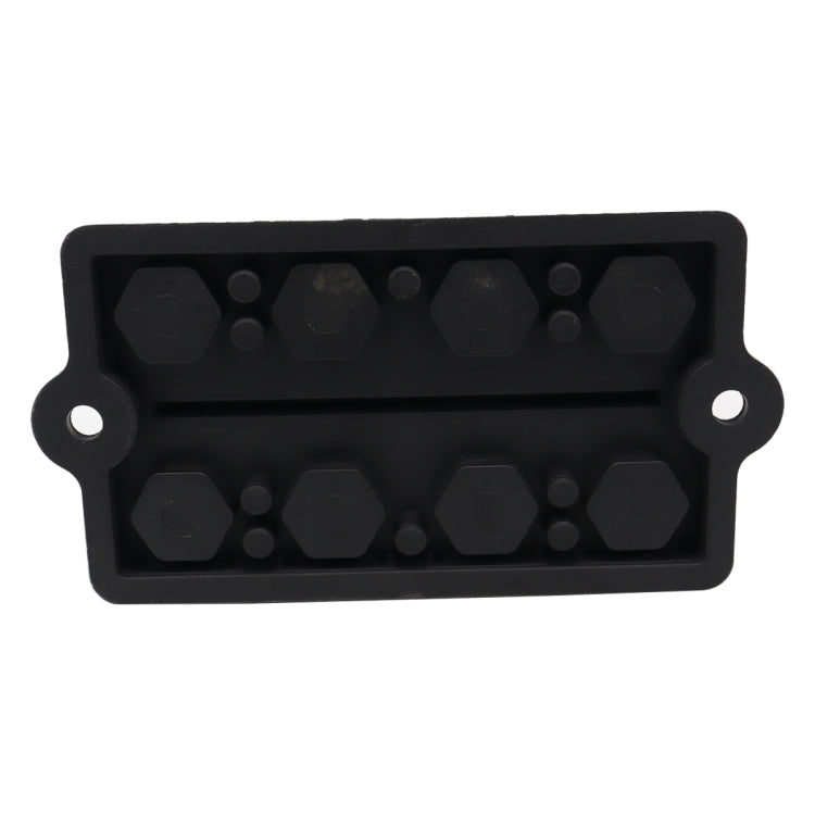 RV Modified Yacht Double-row 4-way Busbar with Dust Cover, CP-3156 M8, CP-3157 M10