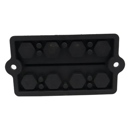 RV Modified Yacht Double-row 4-way Busbar with Dust Cover, CP-3156 M8, CP-3157 M10