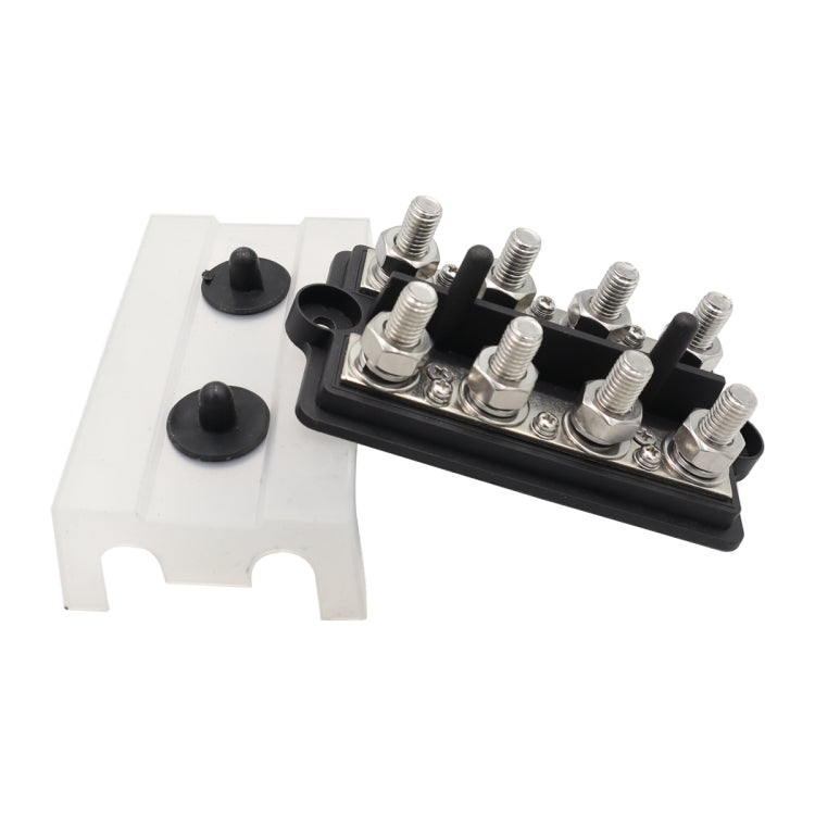 RV Modified Yacht Double-row 4-way Busbar with Dust Cover, CP-3156 M8, CP-3157 M10