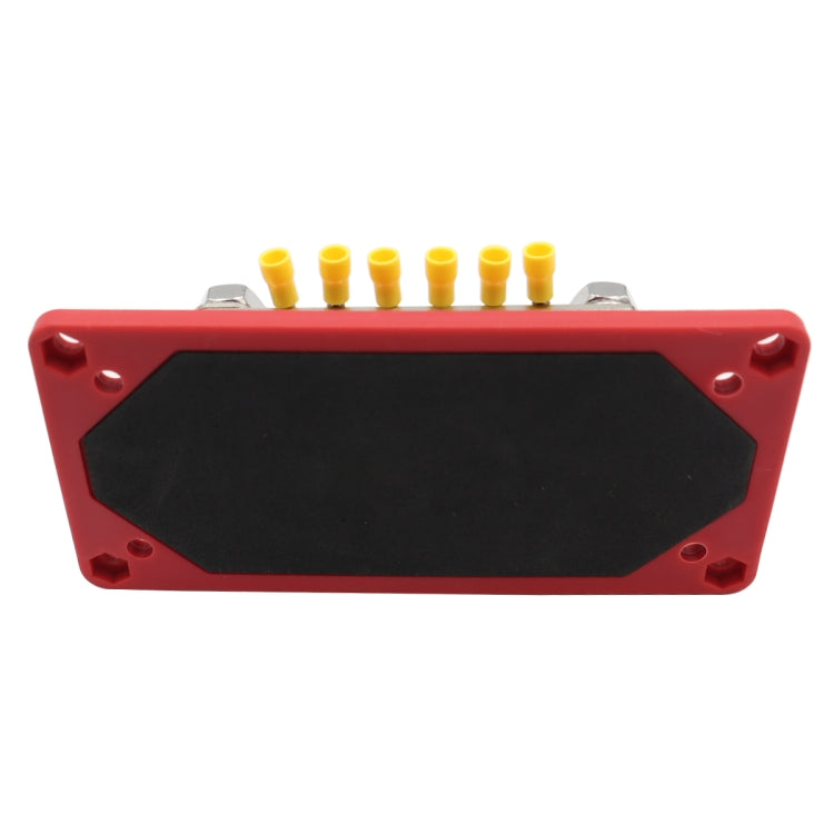 1 Pair 300A 12-48V RV Yacht Modified Double Row 12-way M6 Terminal Busbar with 24pcs Terminals, CP-3160