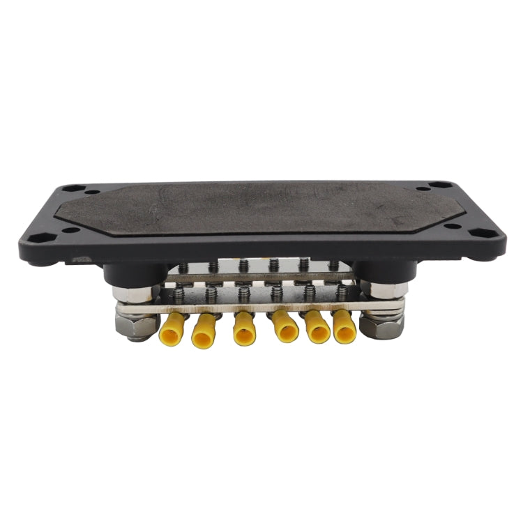 1 Pair 300A 12-48V RV Yacht Modified Double Row 12-way M6 Terminal Busbar with 24pcs Terminals, CP-3160