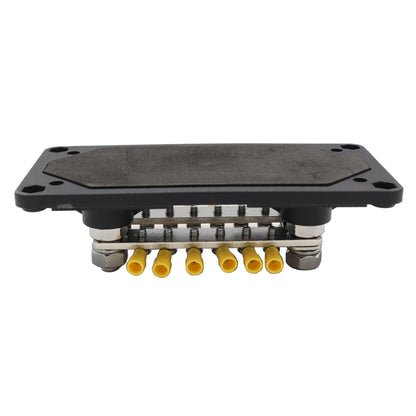 1 Pair 300A 12-48V RV Yacht Modified Double Row 12-way M6 Terminal Busbar with 24pcs Terminals, CP-3160
