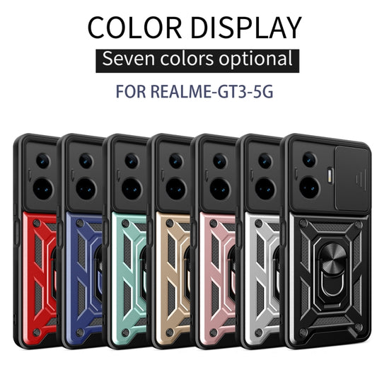 TPU+PC Handyhülle mit verschiebbarer Kameraabdeckung, für Realme C25 / C15, für Realme 5 Pro, für Realme 5