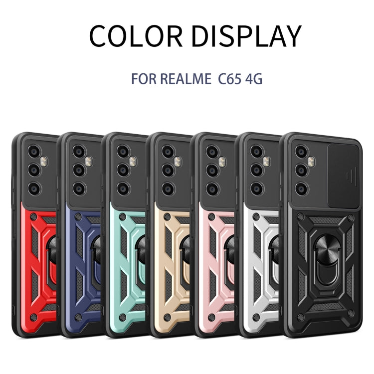 Sliding Camera Cover Design TPU+PC Phone Case, For Realme C65 4G, For Realme GT3 5G, For Realme C21Y / C25Y, For Realme C25 / C15, For Realme 5 Pro, For Realme 5