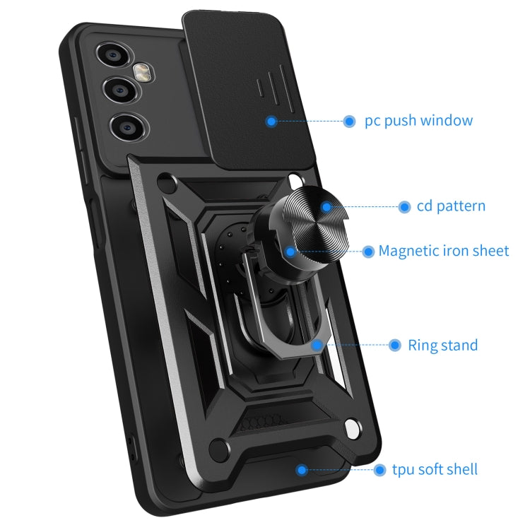 Sliding Camera Cover Design TPU+PC Phone Case, For Realme C65 4G, For Realme GT3 5G, For Realme C21Y / C25Y, For Realme C25 / C15, For Realme 5 Pro, For Realme 5