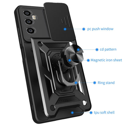 Sliding Camera Cover Design TPU+PC Phone Case, For Realme C65 4G, For Realme GT3 5G, For Realme C21Y / C25Y, For Realme C25 / C15, For Realme 5 Pro, For Realme 5
