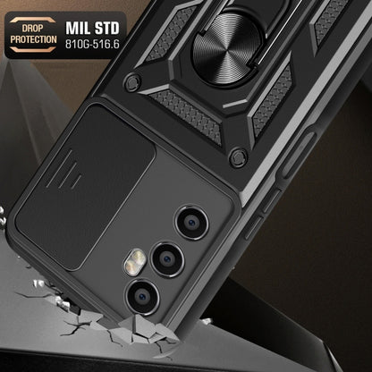Sliding Camera Cover Design TPU+PC Phone Case, For Realme C65 4G, For Realme GT3 5G, For Realme C21Y / C25Y, For Realme C25 / C15, For Realme 5 Pro, For Realme 5