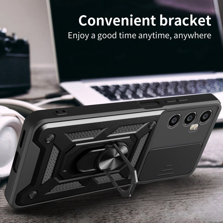 Sliding Camera Cover Design TPU+PC Phone Case, For Realme C65 4G, For Realme GT3 5G, For Realme C21Y / C25Y, For Realme C25 / C15, For Realme 5 Pro, For Realme 5