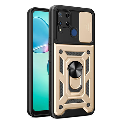 Sliding Camera Cover Design TPU+PC Phone Case, For Realme C65 4G, For Realme GT3 5G, For Realme C21Y / C25Y, For Realme C25 / C15, For Realme 5 Pro, For Realme 5