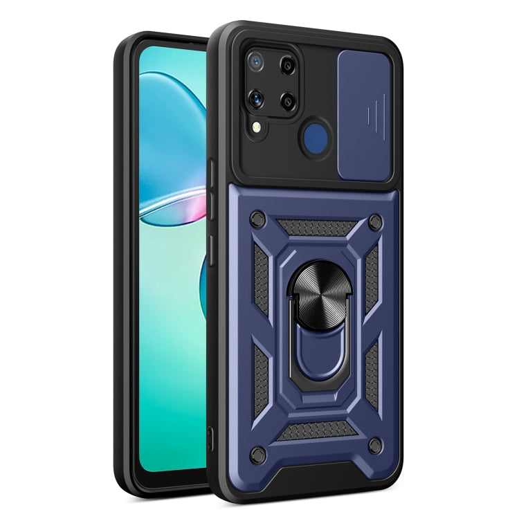 Sliding Camera Cover Design TPU+PC Phone Case, For Realme C65 4G, For Realme GT3 5G, For Realme C21Y / C25Y, For Realme C25 / C15, For Realme 5 Pro, For Realme 5