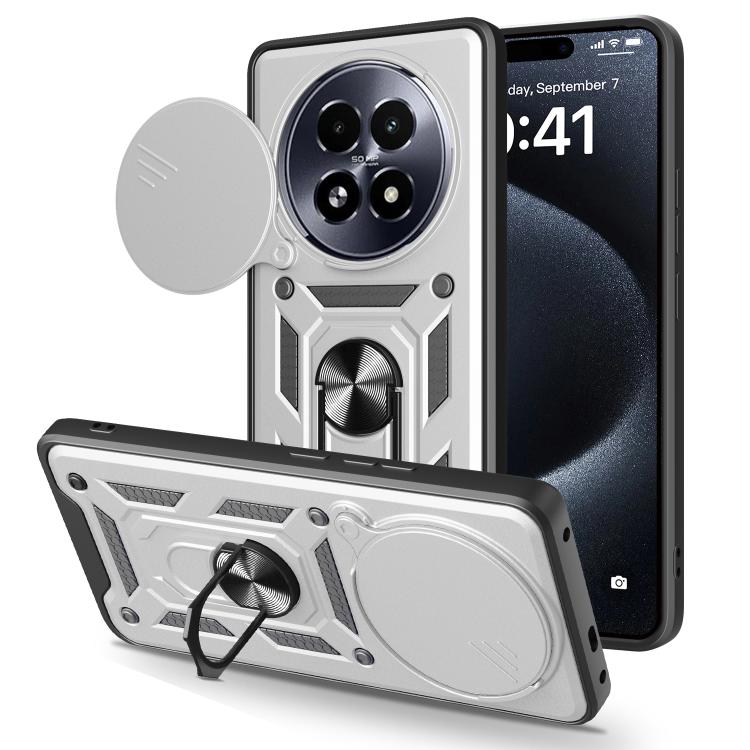 Sliding Camera Cover Design TPU+PC Phone Case, For Realme C75 4G / 14x 5G Global, For Realme 13+ 5G, For Realme 13 Pro / 13 Pro+ 5G, For Realme C61 / C63, For Realme 12 5G Global, For Realme 12+ 5G Global, For Realme 12 Pro / 12 Pro+ 5G                ...