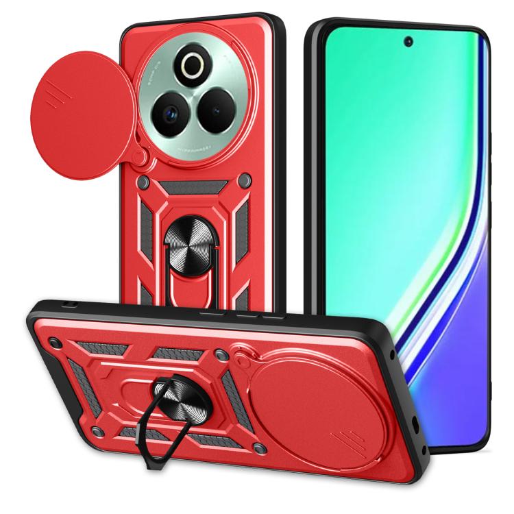 Sliding Camera Cover Design TPU+PC Phone Case, For Realme P4 Power 5G, For Realme C83 5G, For Realme 16 5G, For Realme 16 Pro+ 5G Global, For Realme 16 Pro / 16 Pro+ 5G, For Realme P4x 5G India, For Realme C71 India / Note 70T 4G                       ...