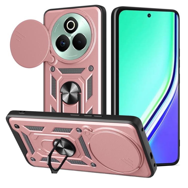 Sliding Camera Cover Design TPU+PC Phone Case, For Realme P4 Power 5G, For Realme C83 5G, For Realme 16 5G, For Realme 16 Pro+ 5G Global, For Realme 16 Pro / 16 Pro+ 5G, For Realme P4x 5G India, For Realme C71 India / Note 70T 4G                       ...