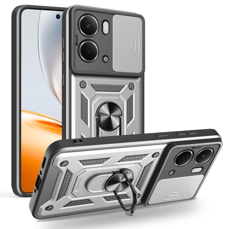 Sliding Camera Cover Design TPU+PC Phone Case, For Realme C71 4G, For Realme Neo7x / P3 5G, For Realme P3 Pro 5G, For Realme C75 4G / 14x 5G Global, For Realme 13+ 5G, For Realme 13 Pro / 13 Pro+ 5G, For Realme C61 / C63, For Realme 12 5G Global       ...
