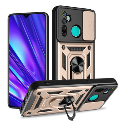 Sliding Camera Cover Design TPU+PC Phone Case, For Realme C65 4G, For Realme GT3 5G, For Realme C21Y / C25Y, For Realme C25 / C15, For Realme 5 Pro, For Realme 5