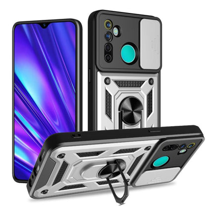 Sliding Camera Cover Design TPU+PC Phone Case, For Realme C65 4G, For Realme GT3 5G, For Realme C21Y / C25Y, For Realme C25 / C15, For Realme 5 Pro, For Realme 5