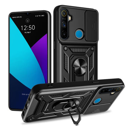 Sliding Camera Cover Design TPU+PC Phone Case, For Realme C65 4G, For Realme GT3 5G, For Realme C21Y / C25Y, For Realme C25 / C15, For Realme 5 Pro, For Realme 5