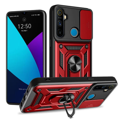 Sliding Camera Cover Design TPU+PC Phone Case, For Realme C65 4G, For Realme GT3 5G, For Realme C21Y / C25Y, For Realme C25 / C15, For Realme 5 Pro, For Realme 5