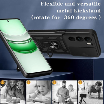 Sliding Camera Cover Design TPU+PC Phone Case, For Realme C71 4G, For Realme Neo7x / P3 5G, For Realme P3 Pro 5G, For Realme C75 4G / 14x 5G Global, For Realme 13+ 5G, For Realme 13 Pro / 13 Pro+ 5G, For Realme C61 / C63, For Realme 12 5G Global       ...