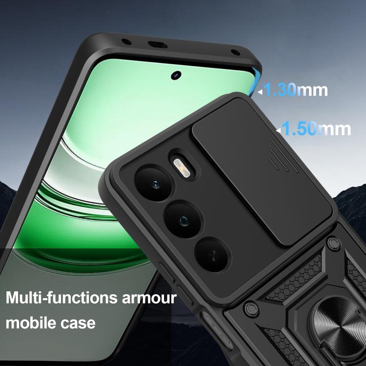 Sliding Camera Cover Design TPU+PC Phone Case, For Realme C71 4G, For Realme Neo7x / P3 5G, For Realme P3 Pro 5G, For Realme C75 4G / 14x 5G Global, For Realme 13+ 5G, For Realme 13 Pro / 13 Pro+ 5G, For Realme C61 / C63, For Realme 12 5G Global       ...