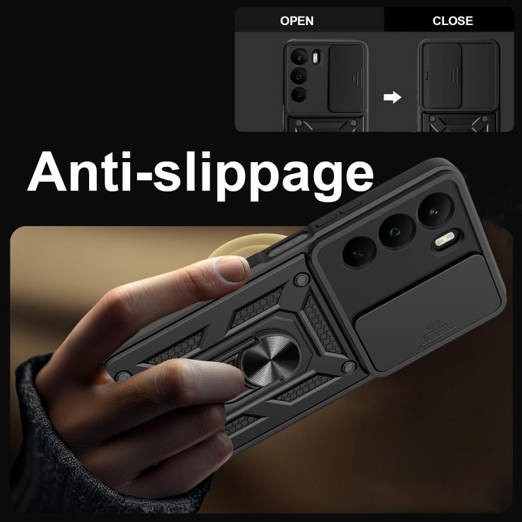Sliding Camera Cover Design TPU+PC Phone Case, For Realme C71 4G, For Realme Neo7x / P3 5G, For Realme P3 Pro 5G, For Realme C75 4G / 14x 5G Global, For Realme 13+ 5G, For Realme 13 Pro / 13 Pro+ 5G, For Realme C61 / C63, For Realme 12 5G Global       ...