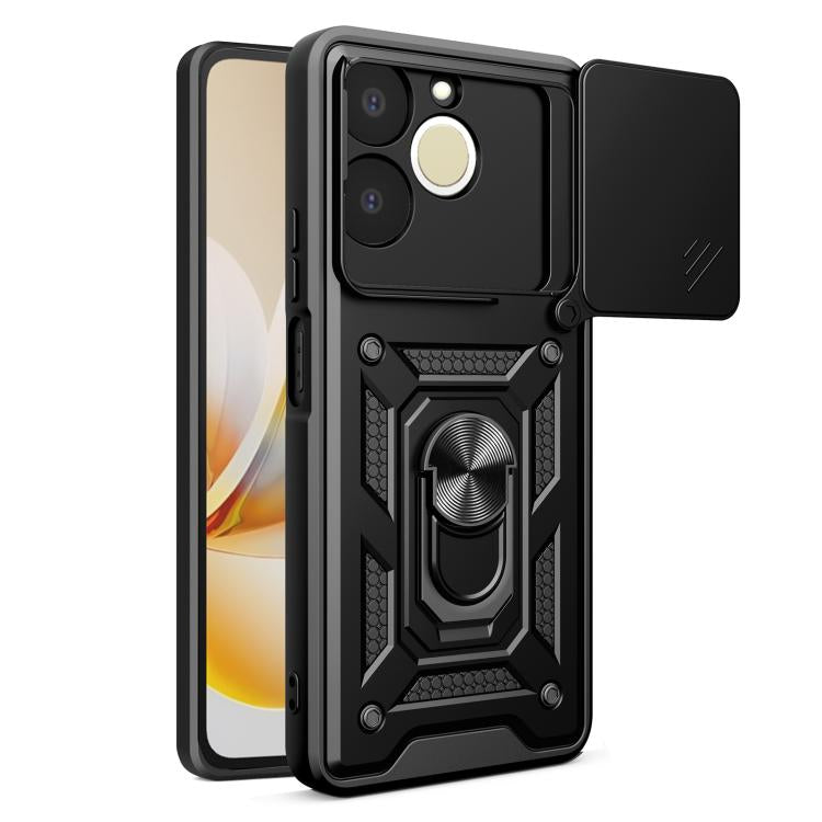 Sliding Camera Cover Design TPU+PC Phone Case, For Realme P4 Power 5G, For Realme C83 5G, For Realme 16 5G, For Realme 16 Pro+ 5G Global, For Realme 16 Pro / 16 Pro+ 5G, For Realme P4x 5G India, For Realme C71 India / Note 70T 4G                       ...