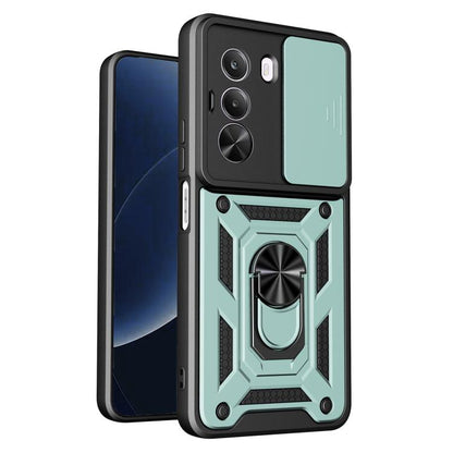 Sliding Camera Cover Design TPU+PC Phone Case, For Realme P4 Power 5G, For Realme C83 5G, For Realme 16 5G, For Realme 16 Pro+ 5G Global, For Realme 16 Pro / 16 Pro+ 5G, For Realme P4x 5G India, For Realme C71 India / Note 70T 4G                       ...