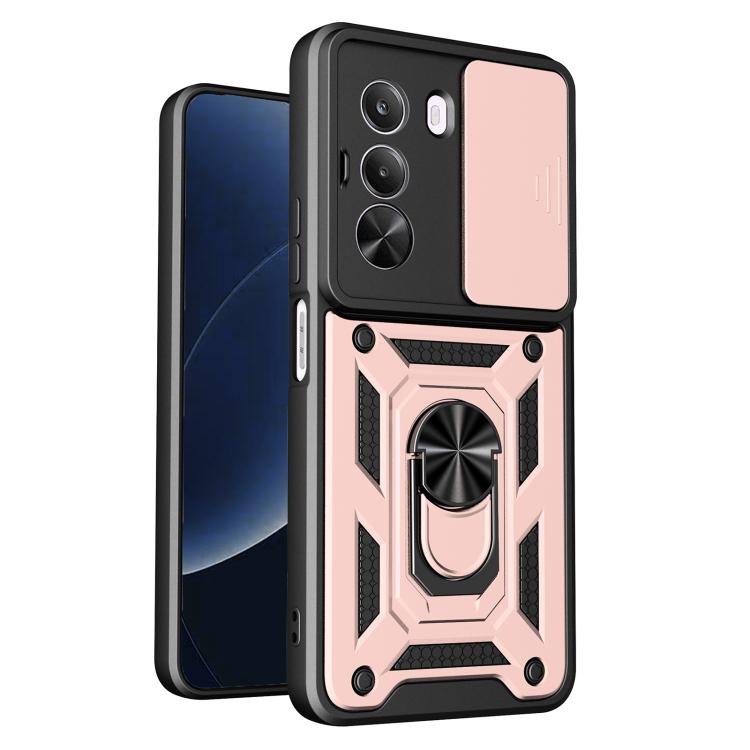 Sliding Camera Cover Design TPU+PC Phone Case, For Realme P4 Power 5G, For Realme C83 5G, For Realme 16 5G, For Realme 16 Pro+ 5G Global, For Realme 16 Pro / 16 Pro+ 5G, For Realme P4x 5G India, For Realme C71 India / Note 70T 4G                       ...