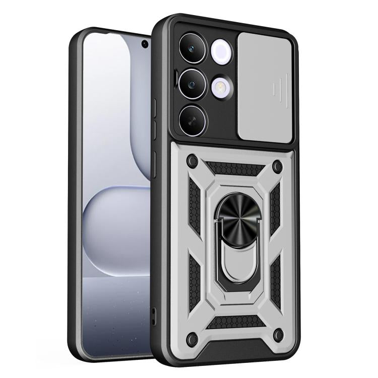 Sliding Camera Cover Design TPU+PC Phone Case, For Realme P4 Power 5G, For Realme C83 5G, For Realme 16 5G, For Realme 16 Pro+ 5G Global, For Realme 16 Pro / 16 Pro+ 5G, For Realme P4x 5G India, For Realme C71 India / Note 70T 4G                       ...