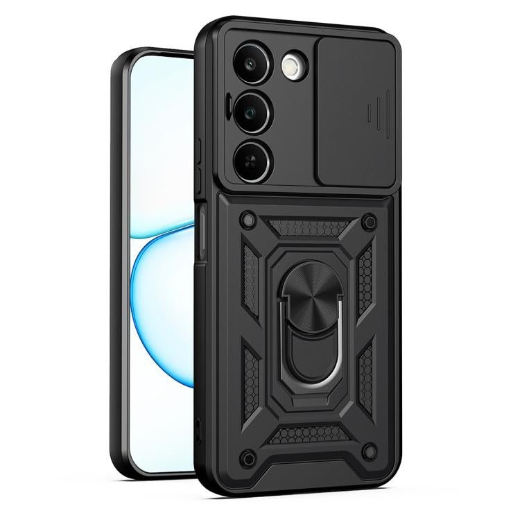 Sliding Camera Cover Design TPU+PC Phone Case, For Realme 16T 5G, For Realme C100i / C100x 4G, For Realme C100 4G, For Realme P4 Power 5G, For Realme C83 5G, For Realme 16 5G, For Realme 16 Pro+ 5G Global, For Realme 16 Pro / 16 Pro+ 5G                ...