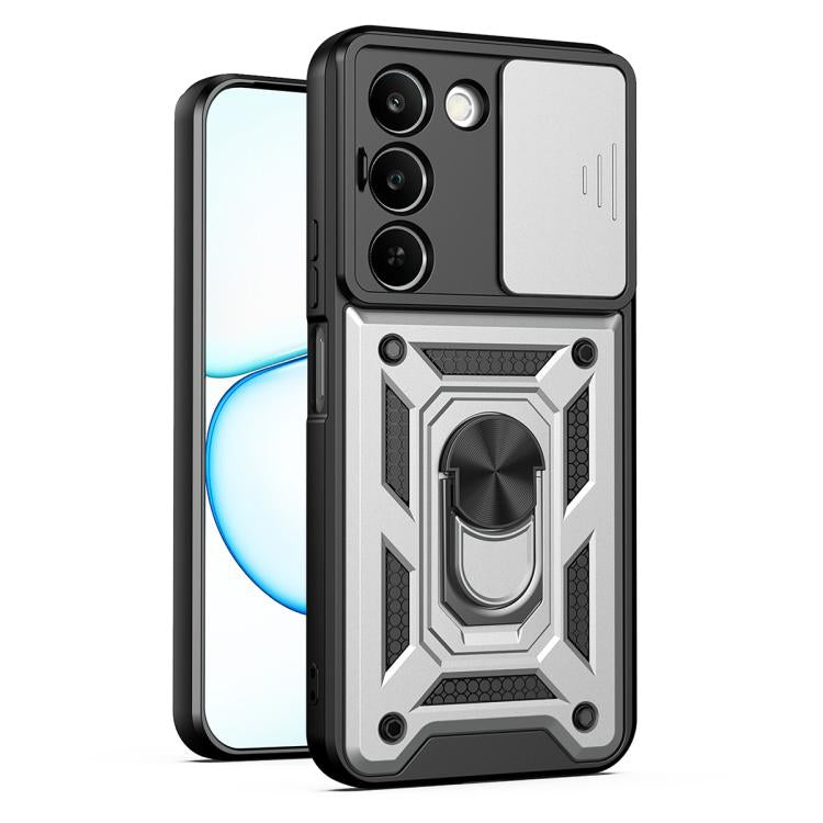 Sliding Camera Cover Design TPU+PC Phone Case, For Realme 16T 5G, For Realme C100i / C100x 4G, For Realme C100 4G, For Realme P4 Power 5G, For Realme C83 5G, For Realme 16 5G, For Realme 16 Pro+ 5G Global, For Realme 16 Pro / 16 Pro+ 5G                ...