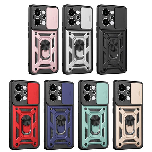 Sliding Camera Cover Design TPU+PC Phone Case, For Realme P4 Power 5G, For Realme C83 5G, For Realme 16 5G, For Realme 16 Pro+ 5G Global, For Realme 16 Pro / 16 Pro+ 5G, For Realme P4x 5G India, For Realme C71 India / Note 70T 4G                       ...