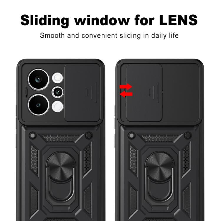 Sliding Camera Cover Design TPU+PC Phone Case, For Realme P4 Power 5G, For Realme C83 5G, For Realme 16 5G, For Realme 16 Pro+ 5G Global, For Realme 16 Pro / 16 Pro+ 5G, For Realme P4x 5G India, For Realme C71 India / Note 70T 4G                       ...