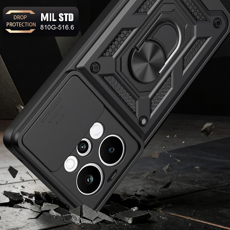 Sliding Camera Cover Design TPU+PC Phone Case, For Realme P4 Power 5G, For Realme C83 5G, For Realme 16 5G, For Realme 16 Pro+ 5G Global, For Realme 16 Pro / 16 Pro+ 5G, For Realme P4x 5G India, For Realme C71 India / Note 70T 4G                       ...
