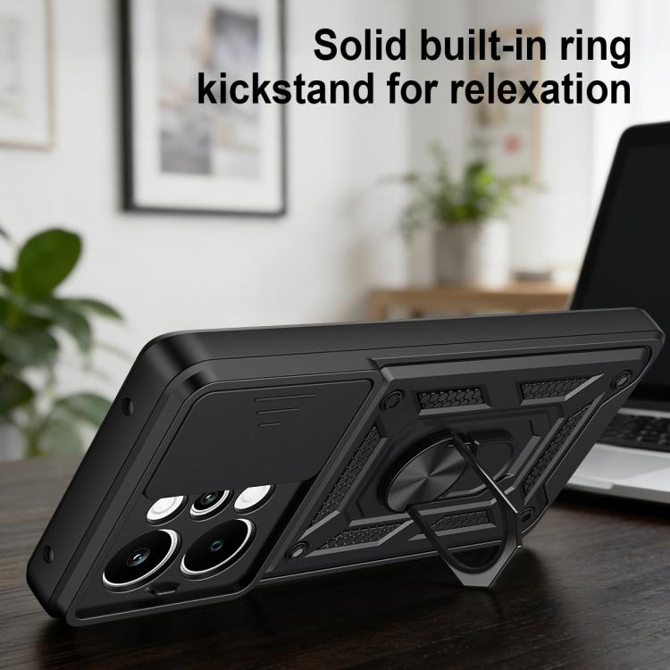 Sliding Camera Cover Design TPU+PC Phone Case, For Realme P4 Power 5G, For Realme C83 5G, For Realme 16 5G, For Realme 16 Pro+ 5G Global, For Realme 16 Pro / 16 Pro+ 5G, For Realme P4x 5G India, For Realme C71 India / Note 70T 4G                       ...