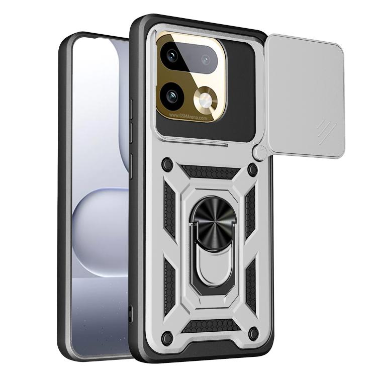 Sliding Camera Cover Design TPU+PC Phone Case, For Realme P4 Power 5G, For Realme C83 5G, For Realme 16 5G, For Realme 16 Pro+ 5G Global, For Realme 16 Pro / 16 Pro+ 5G, For Realme P4x 5G India, For Realme C71 India / Note 70T 4G                       ...