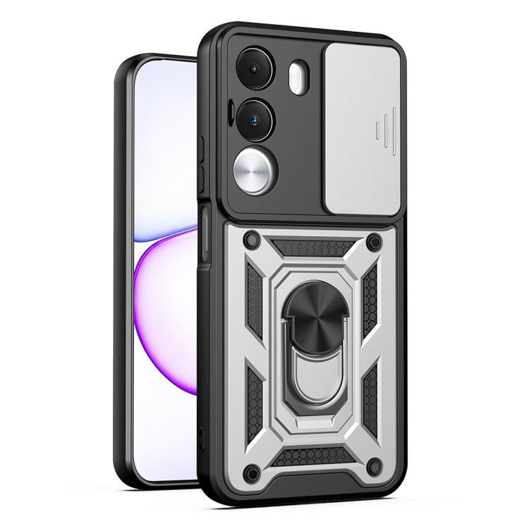 Sliding Camera Cover Design TPU+PC Phone Case, For Realme 16T 5G, For Realme C100i / C100x 4G, For Realme C100 4G, For Realme P4 Power 5G, For Realme C83 5G, For Realme 16 5G, For Realme 16 Pro+ 5G Global, For Realme 16 Pro / 16 Pro+ 5G                ...