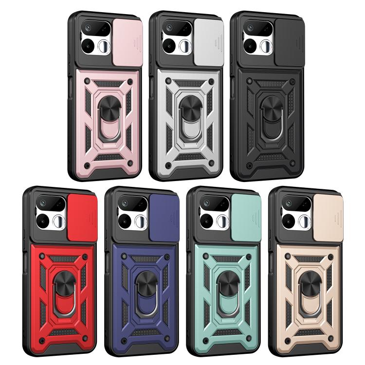 Sliding Camera Cover Design TPU+PC Phone Case, For Realme 16T 5G, For Realme C100i / C100x 4G, For Realme C100 4G, For Realme P4 Power 5G, For Realme C83 5G, For Realme 16 5G, For Realme 16 Pro+ 5G Global, For Realme 16 Pro / 16 Pro+ 5G                ...