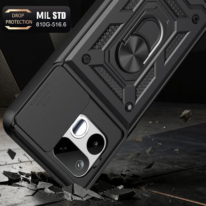Sliding Camera Cover Design TPU+PC Phone Case, For Realme 16T 5G, For Realme C100i / C100x 4G, For Realme C100 4G, For Realme P4 Power 5G, For Realme C83 5G, For Realme 16 5G, For Realme 16 Pro+ 5G Global, For Realme 16 Pro / 16 Pro+ 5G                ...