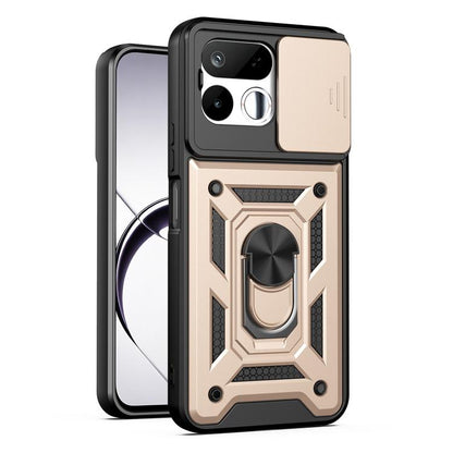 Sliding Camera Cover Design TPU+PC Phone Case, For Realme 16T 5G, For Realme C100i / C100x 4G, For Realme C100 4G, For Realme P4 Power 5G, For Realme C83 5G, For Realme 16 5G, For Realme 16 Pro+ 5G Global, For Realme 16 Pro / 16 Pro+ 5G                ...