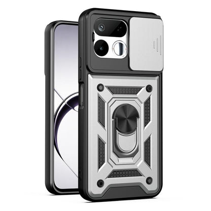 Sliding Camera Cover Design TPU+PC Phone Case, For Realme 16T 5G, For Realme C100i / C100x 4G, For Realme C100 4G, For Realme P4 Power 5G, For Realme C83 5G, For Realme 16 5G, For Realme 16 Pro+ 5G Global, For Realme 16 Pro / 16 Pro+ 5G                ...