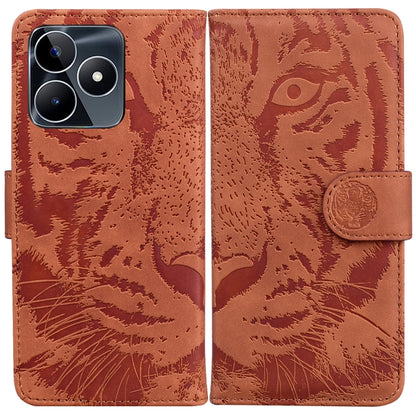 Tiger Embossing Pattern Flip Leather Phone Case, For Realme 12 Pro+ Global, For Realme C67 4G Global, For Realme 11 4G Global, For Realme 11 5G/Narzo 60 India Version, For Realme 11 5G Global, For Realme 11 Pro / 11 Pro+ / Narzo 60 Pro                 ...