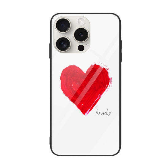 Colorful Painted Glass Phone Case, For iPhone 16 Pro Max, For iPhone 16 Pro, For iPhone 16 Plus, For iPhone 16, For iPhone 15 Pro Max, For iPhone 15 Pro
