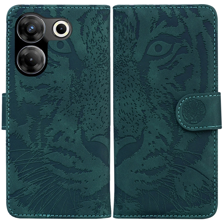 Tiger Embossing Pattern Flip Leather Phone Case, For Tecno Pova 5 Pro, For Tecno Pova Neo 3, For Tecno Camon 20 Premier 5G, For Tecno Camon 20 Pro 4G / 20