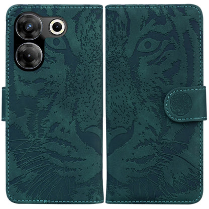 Tiger Embossing Pattern Flip Leather Phone Case, For Tecno Pova 5 Pro, For Tecno Pova Neo 3, For Tecno Camon 20 Premier 5G, For Tecno Camon 20 Pro 4G / 20