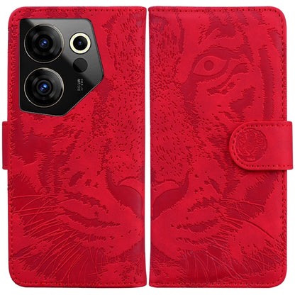 Tiger Embossing Pattern Flip Leather Phone Case, For Tecno Pova 5 Pro, For Tecno Pova Neo 3, For Tecno Camon 20 Premier 5G, For Tecno Camon 20 Pro 4G / 20