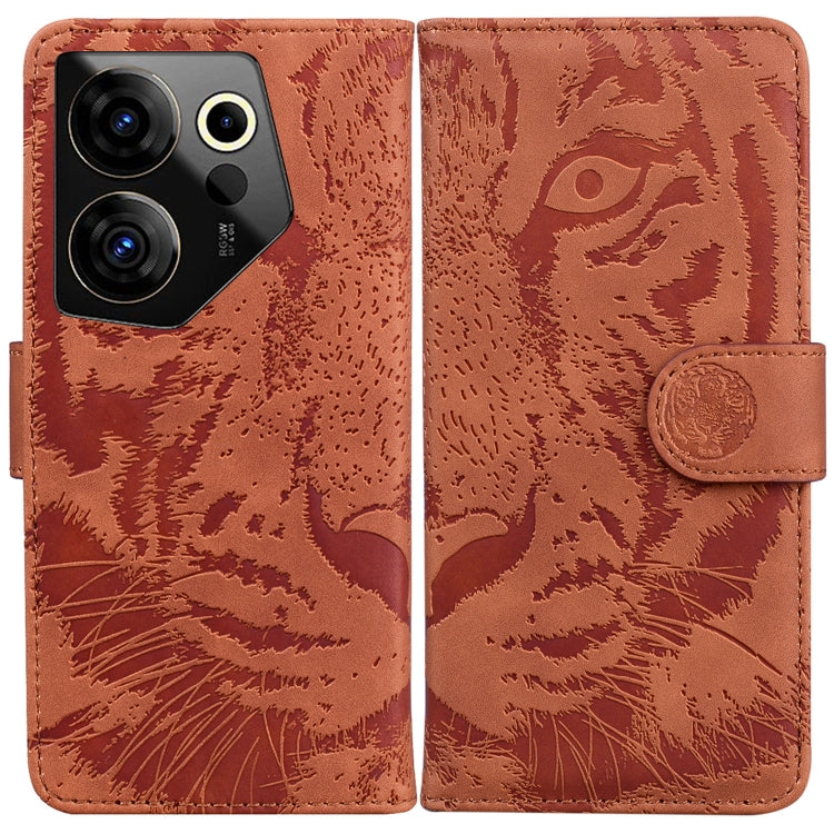 Tiger Embossing Pattern Flip Leather Phone Case, For Tecno Pova 5 Pro, For Tecno Pova Neo 3, For Tecno Camon 20 Premier 5G, For Tecno Camon 20 Pro 4G / 20
